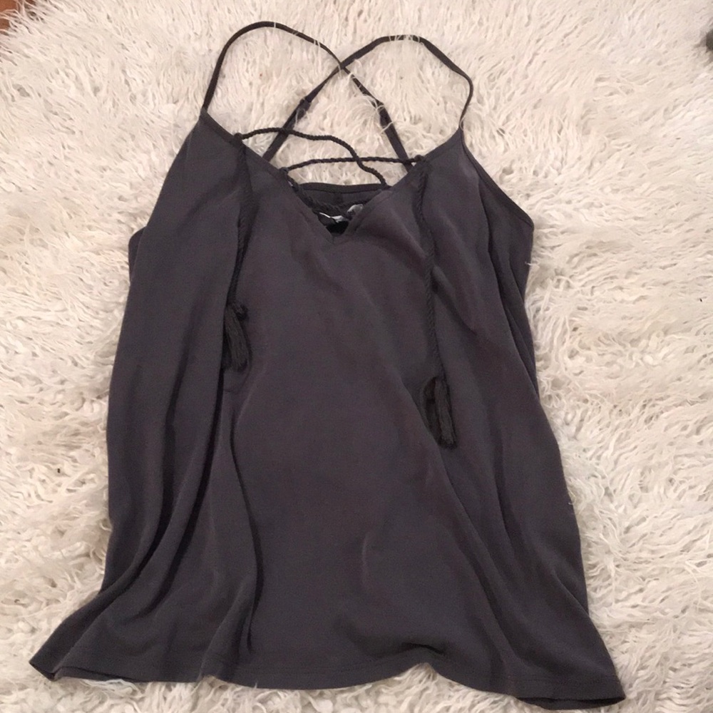 lace up tank top